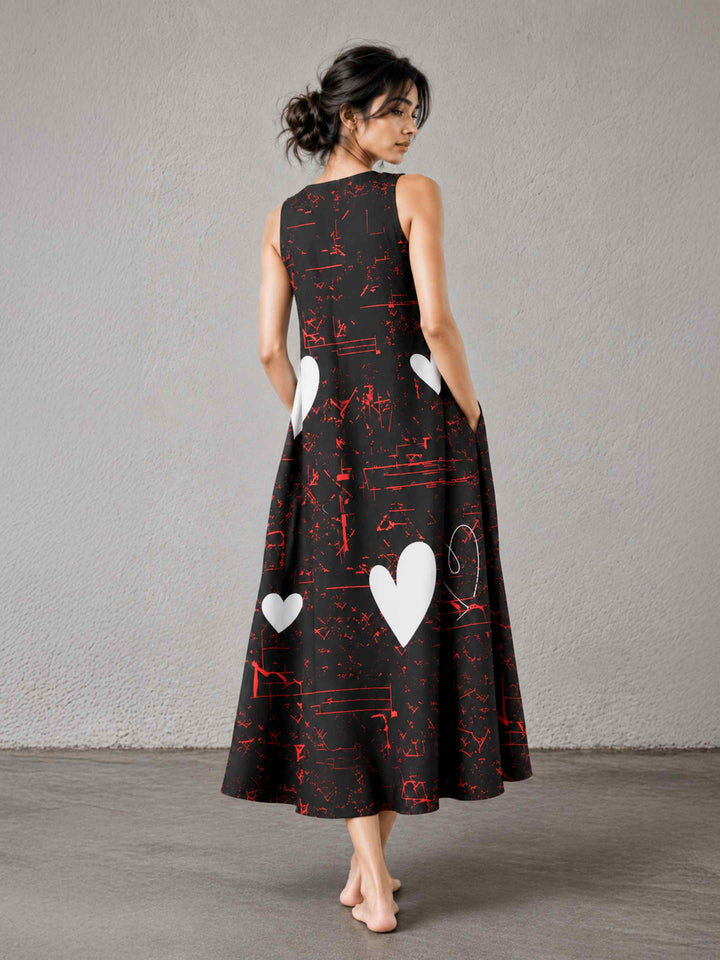 Graphic Hearts Dress