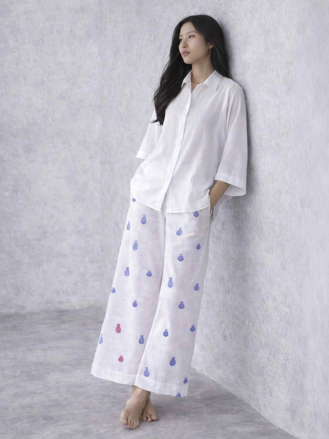 Pineapple Pop Pants - Blue