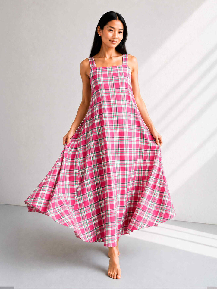 Pink Plaid Dress
