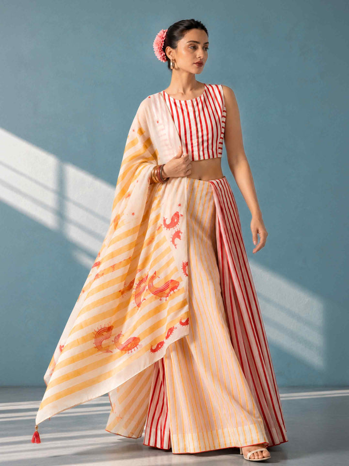 Sindoor Stripe Blouse
