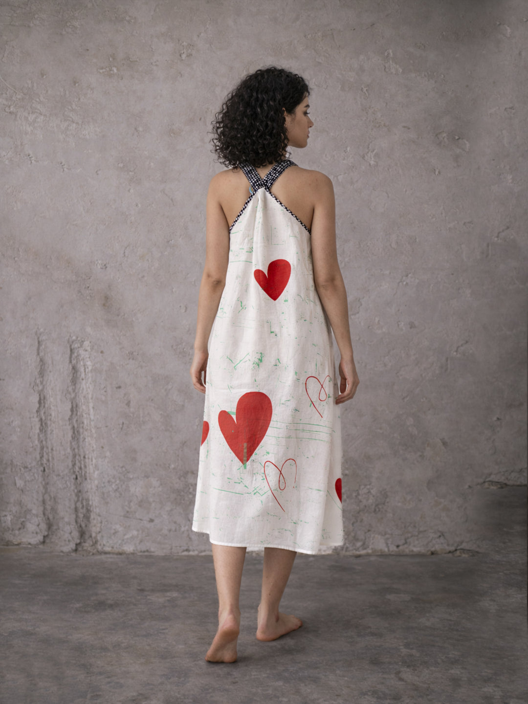 Sora Heart Dress - White.