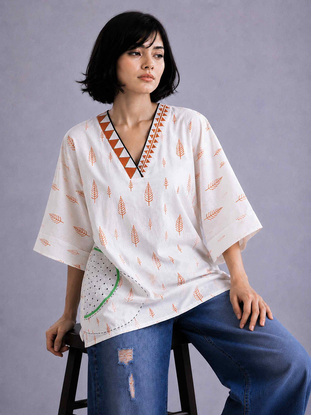 Terracotta Leaf Top