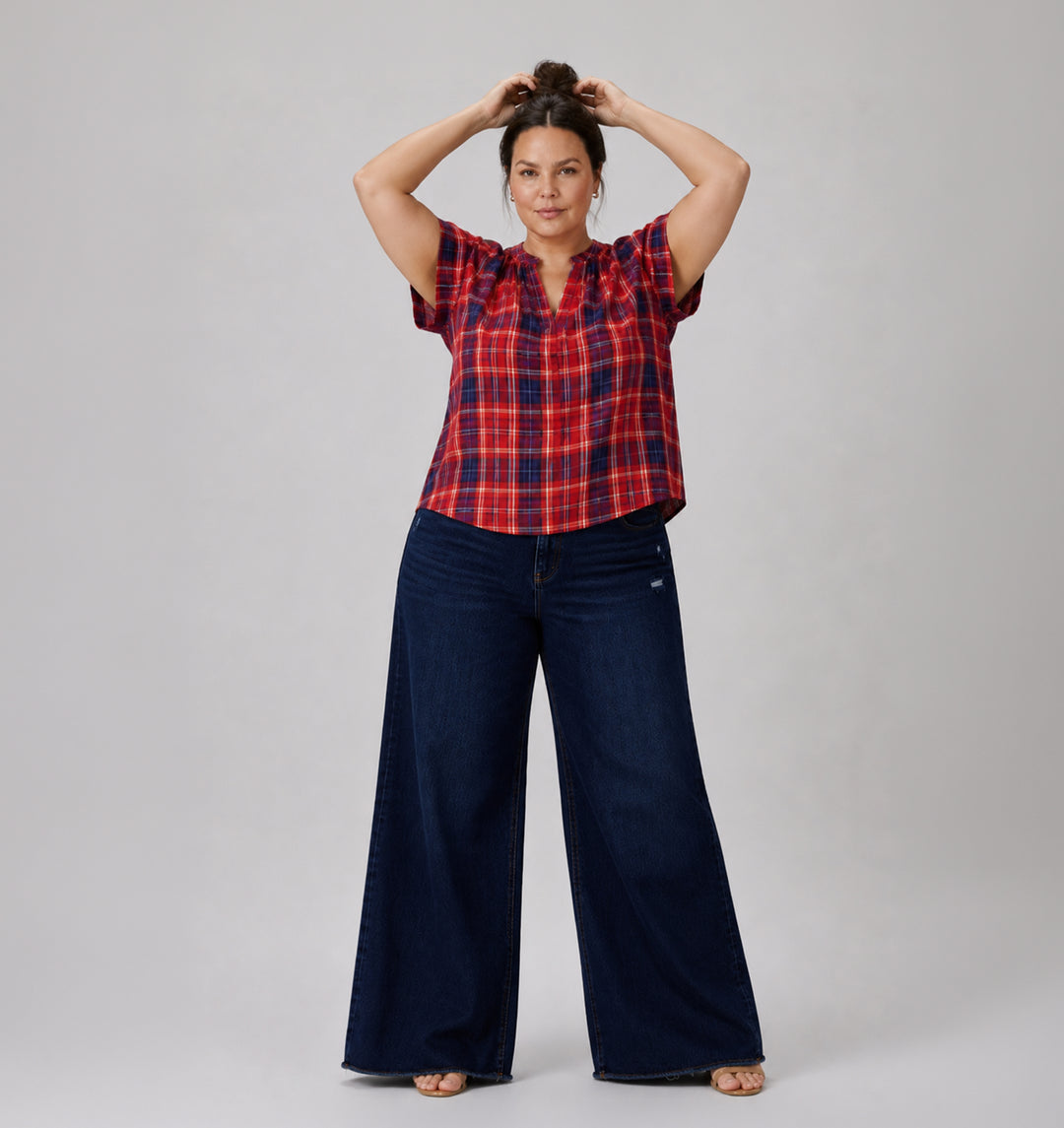 Berry Check Top