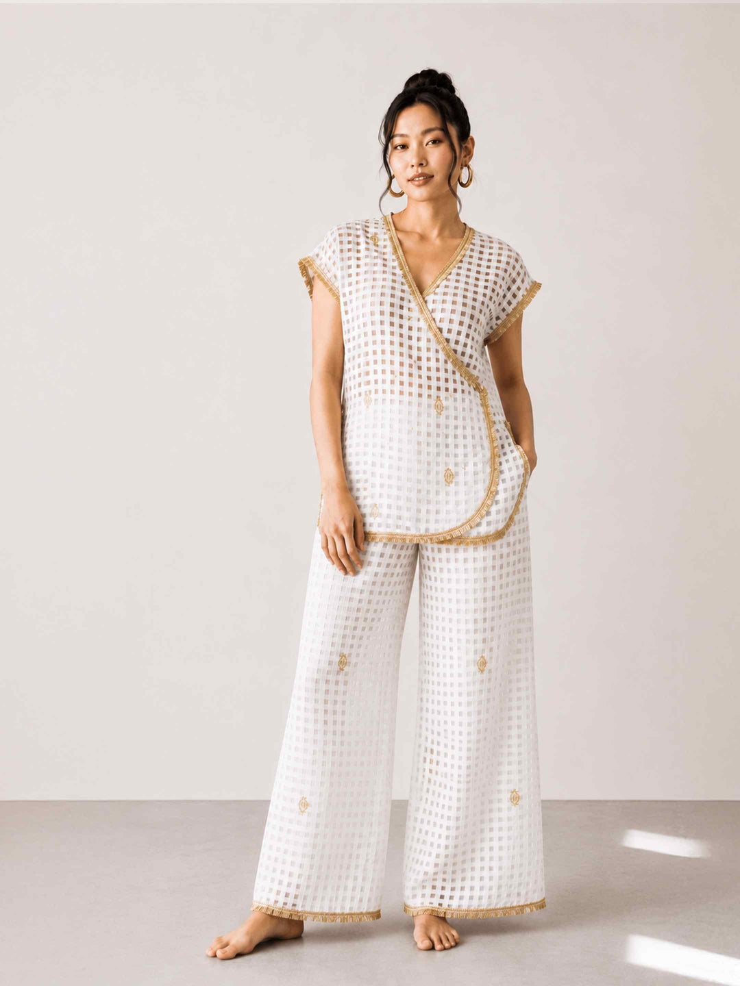 Ivory Gota Co-ord Set