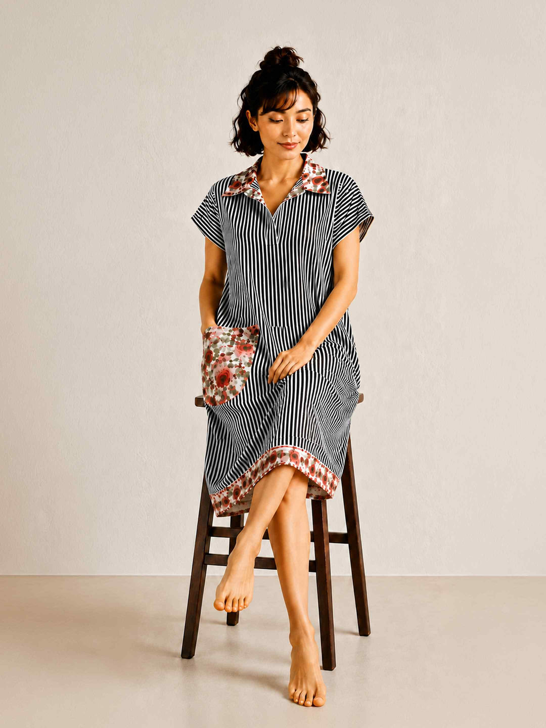 Black Stripe Dress