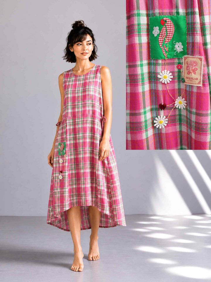 Pink Parrot Dress