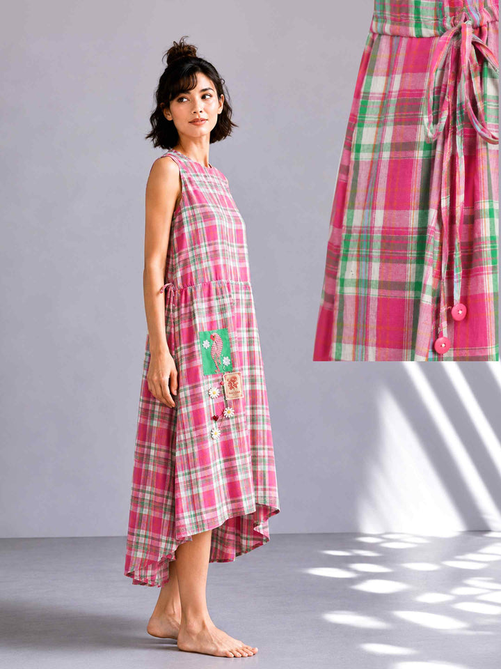 Pink Parrot Dress