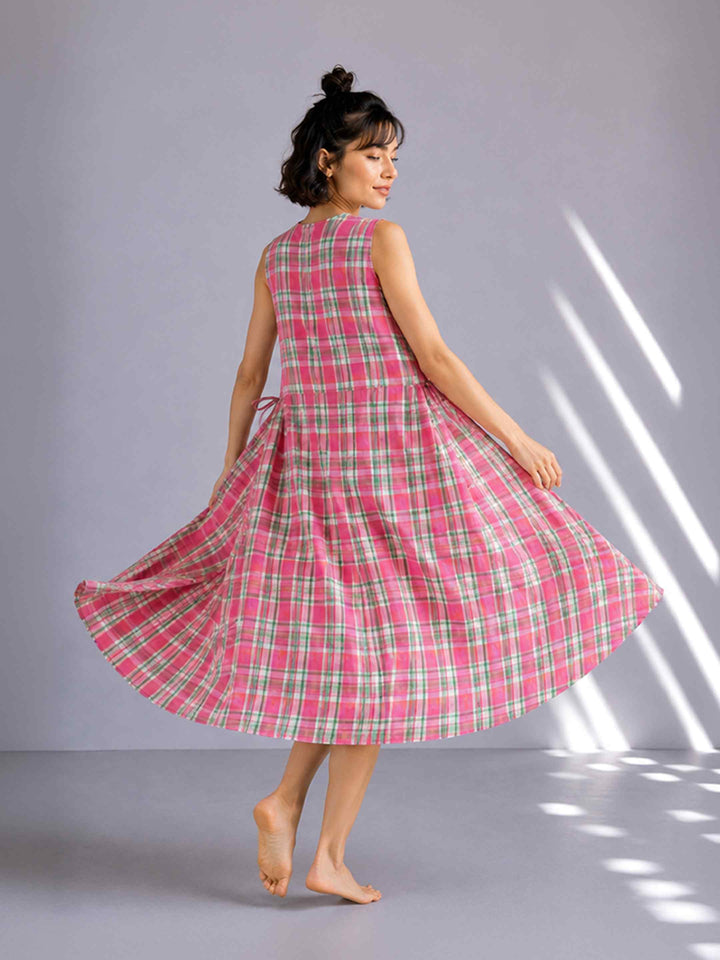 Pink Parrot Dress