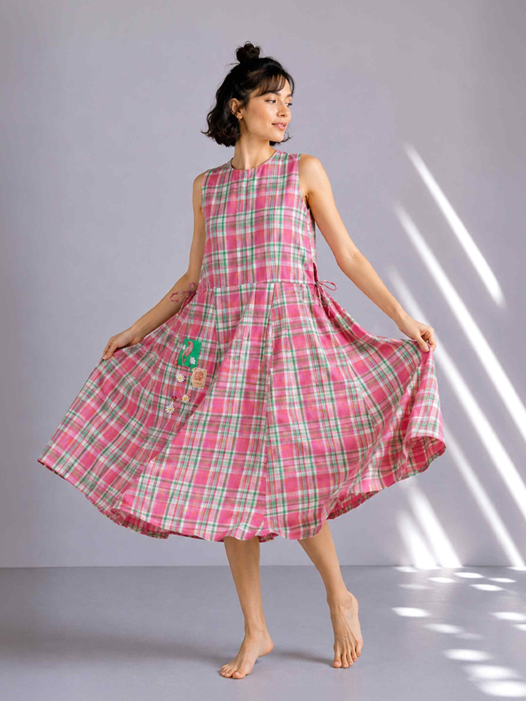 Pink Parrot Dress