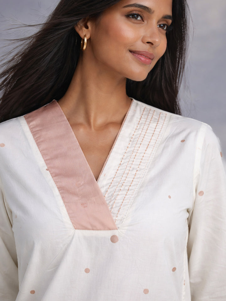 Noor Kurti - Ivory White