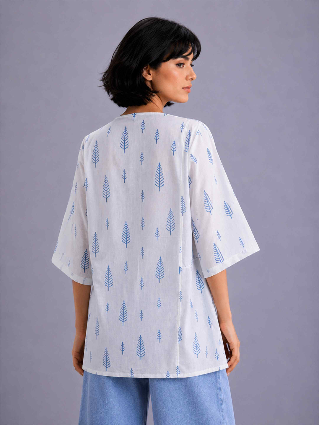 Indigo leaf Top