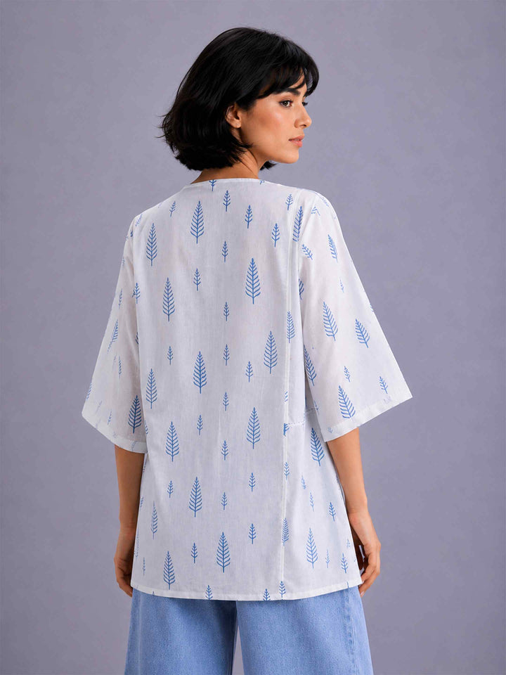 Indigo leaf Top