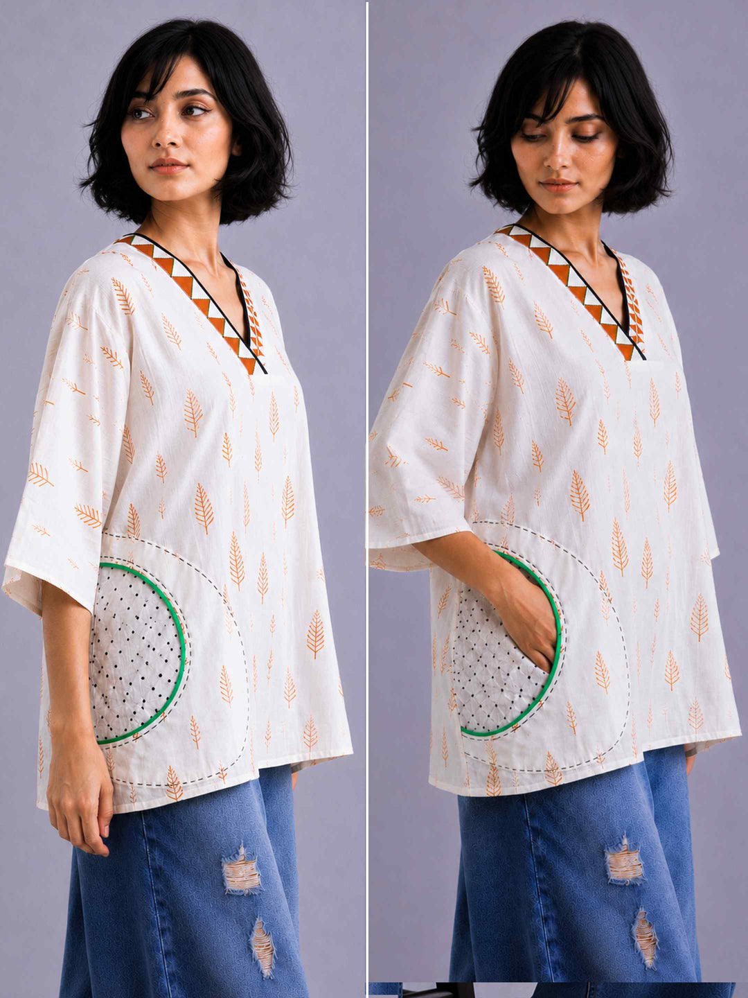 Terracotta Leaf Top