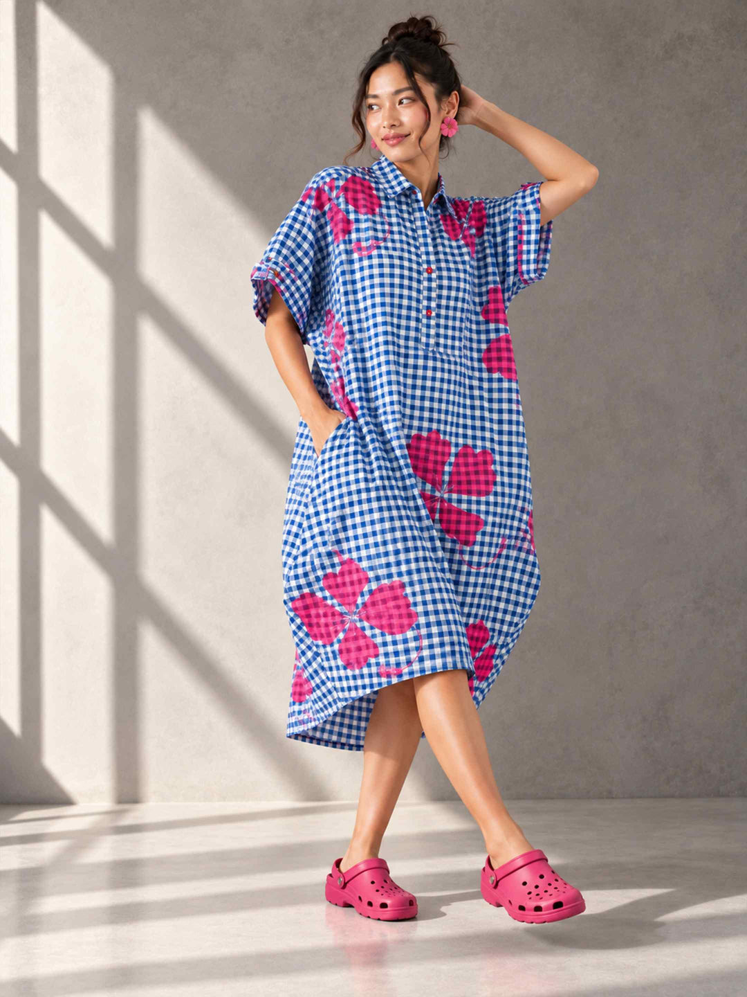 Cocoon Dress - Blueberry Crush