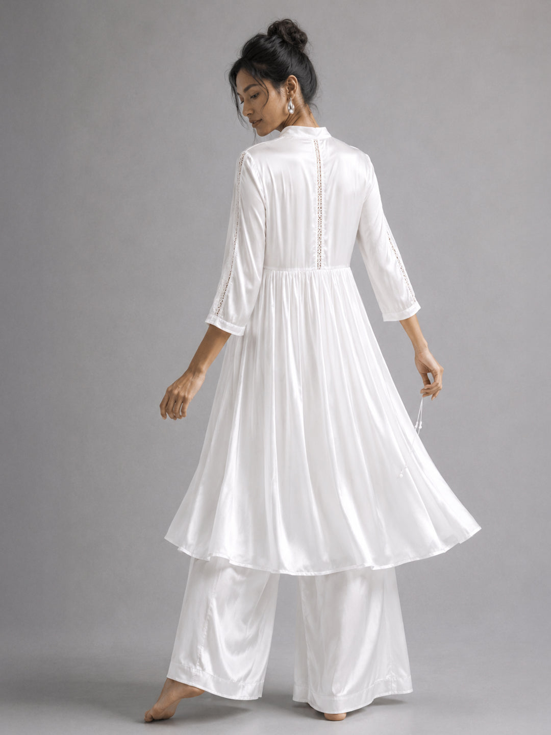 Butter Silk Gathered Kurta