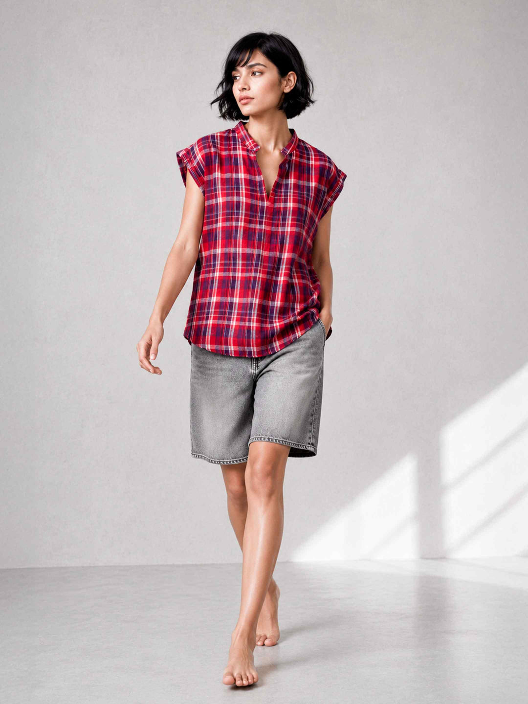 Berry Check Top