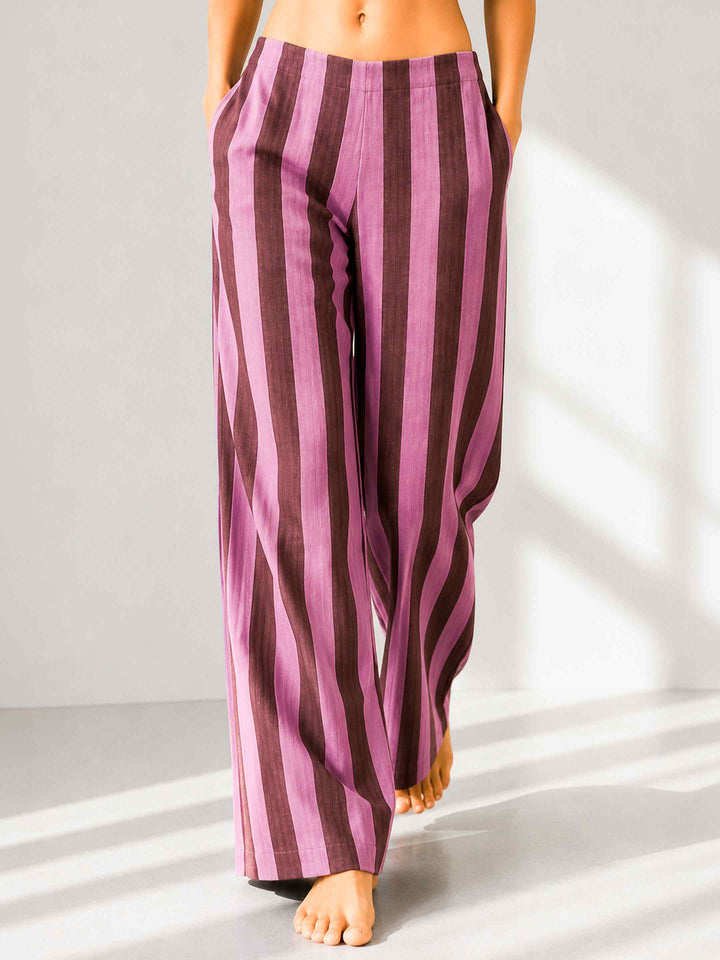 Aubergine Pink Stripe - Cr. ossback Co-ord Set