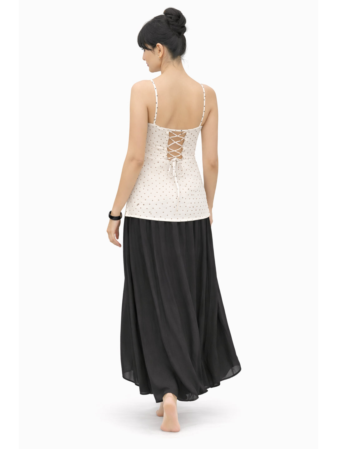 Tie Up Dori Top - Polka Dot
