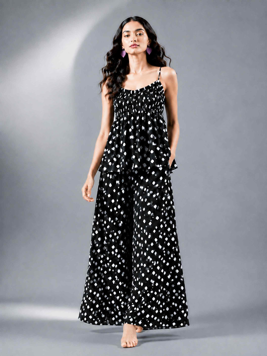 Brushed Polka Pants