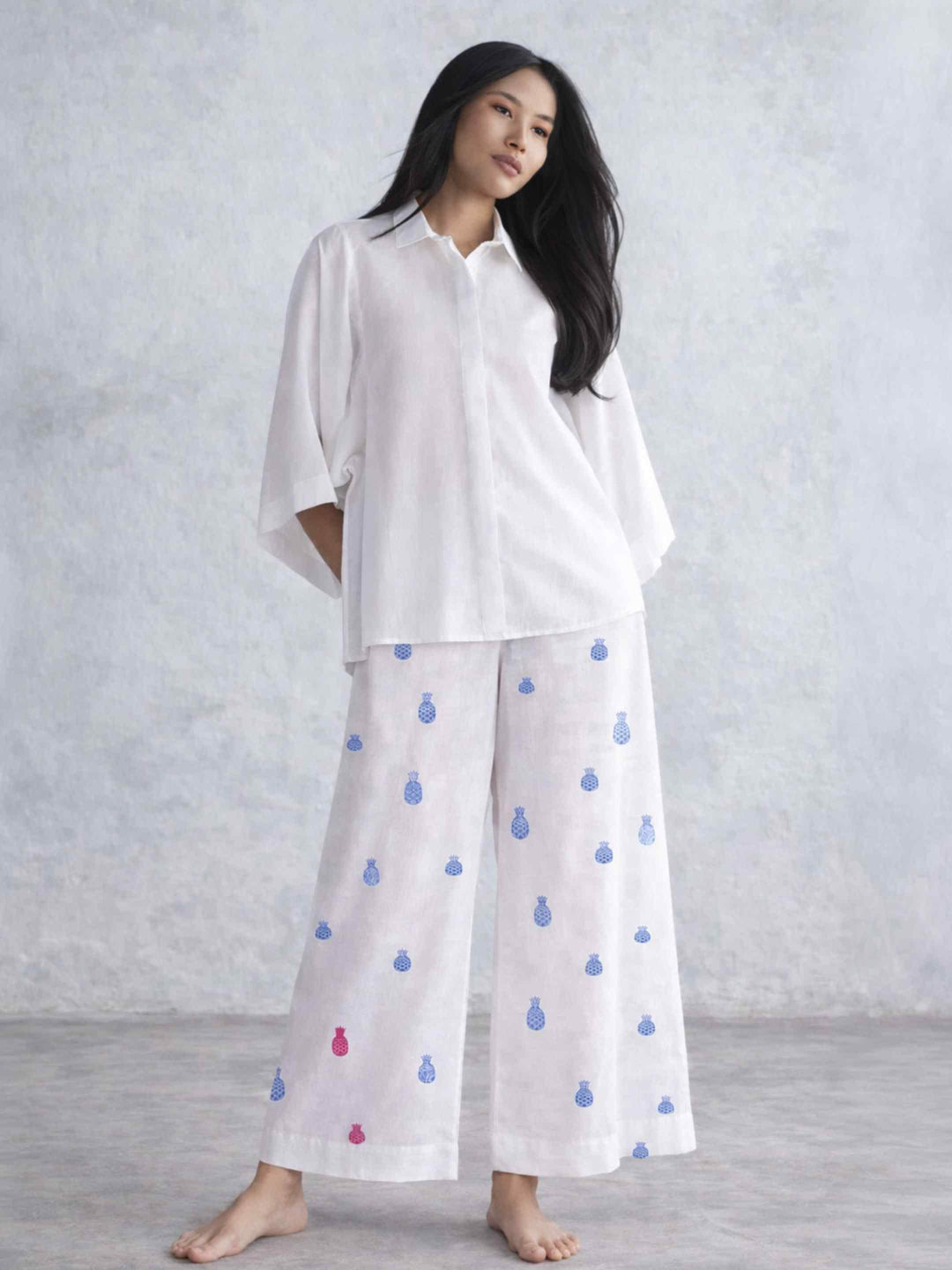 Pineapple Pop Pants - Blue