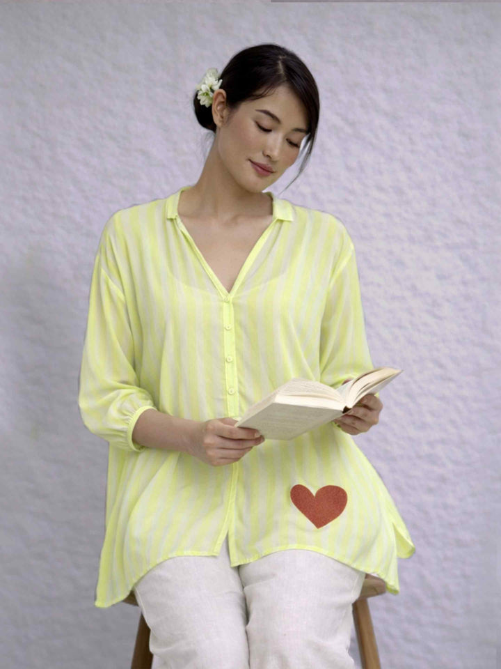 Lime Sheer Top