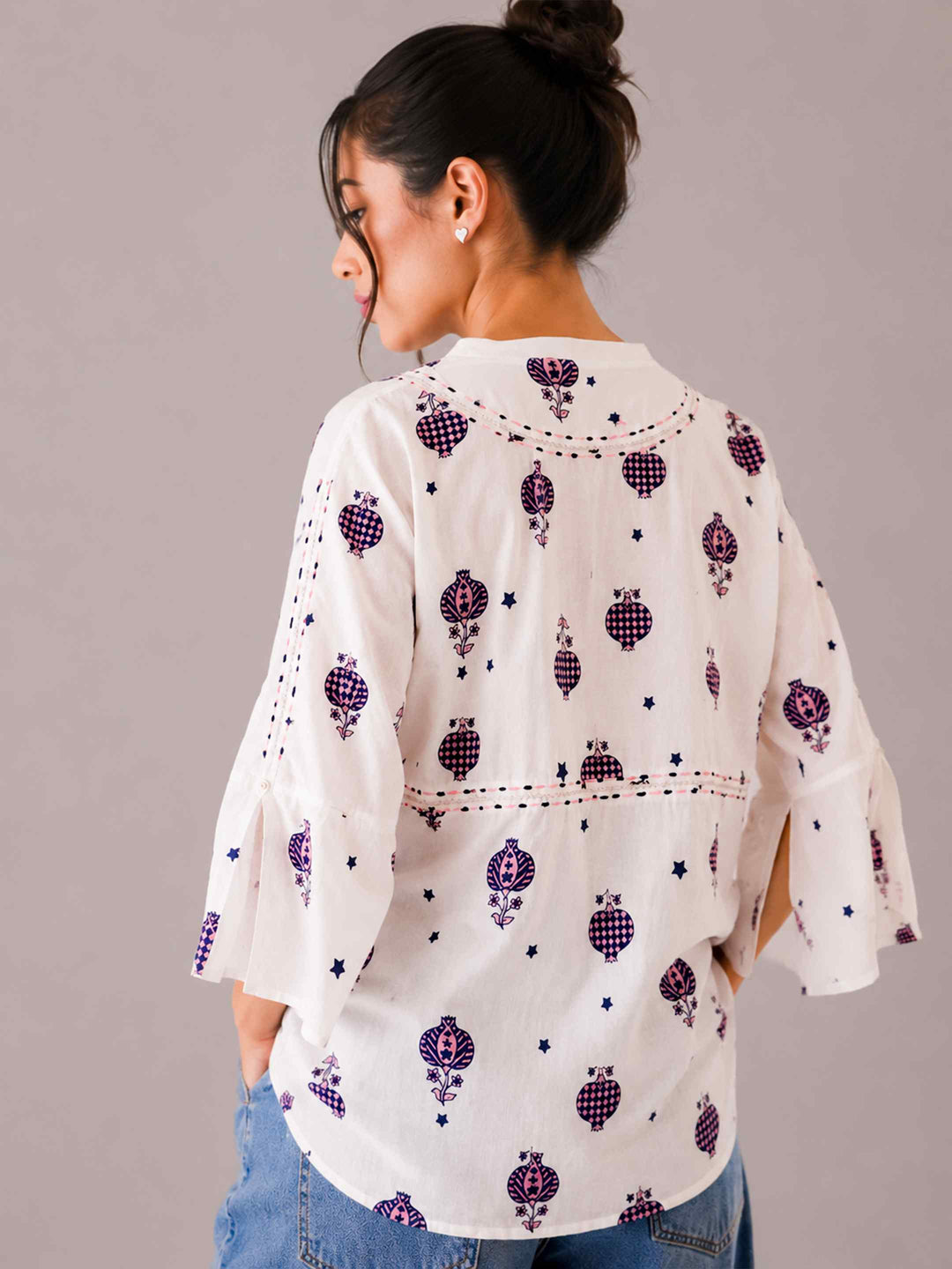 Anardaani Top - Indigo Pink