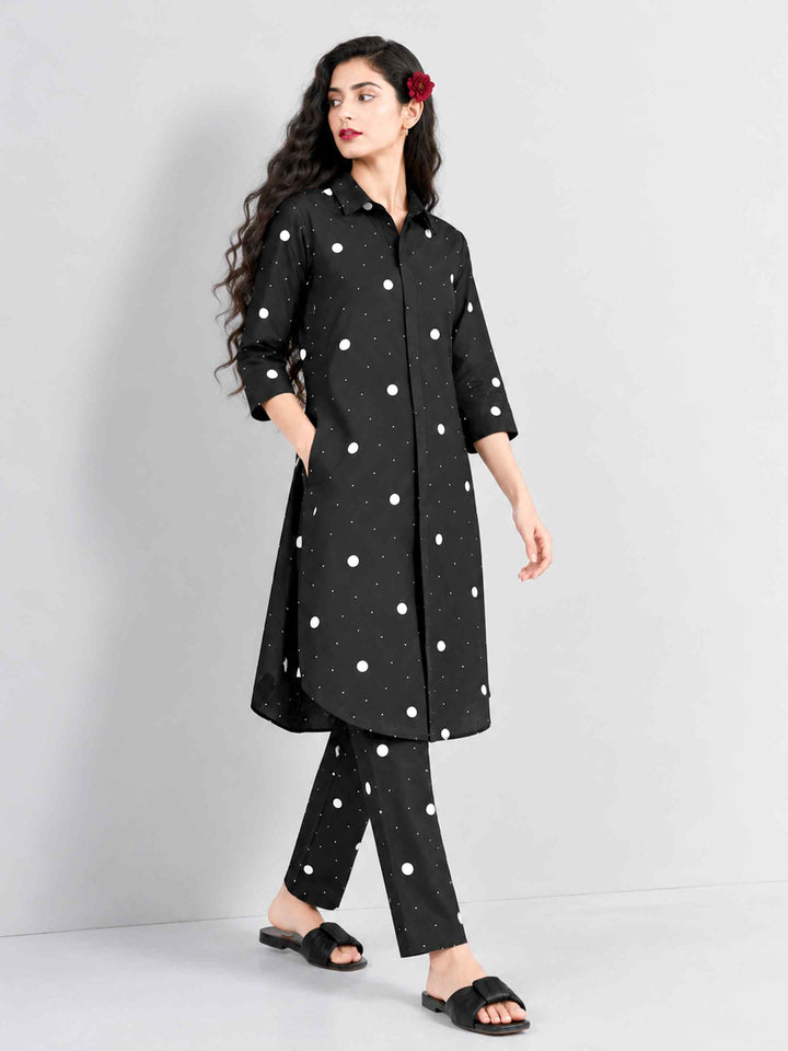 Scattered Polka Kurta