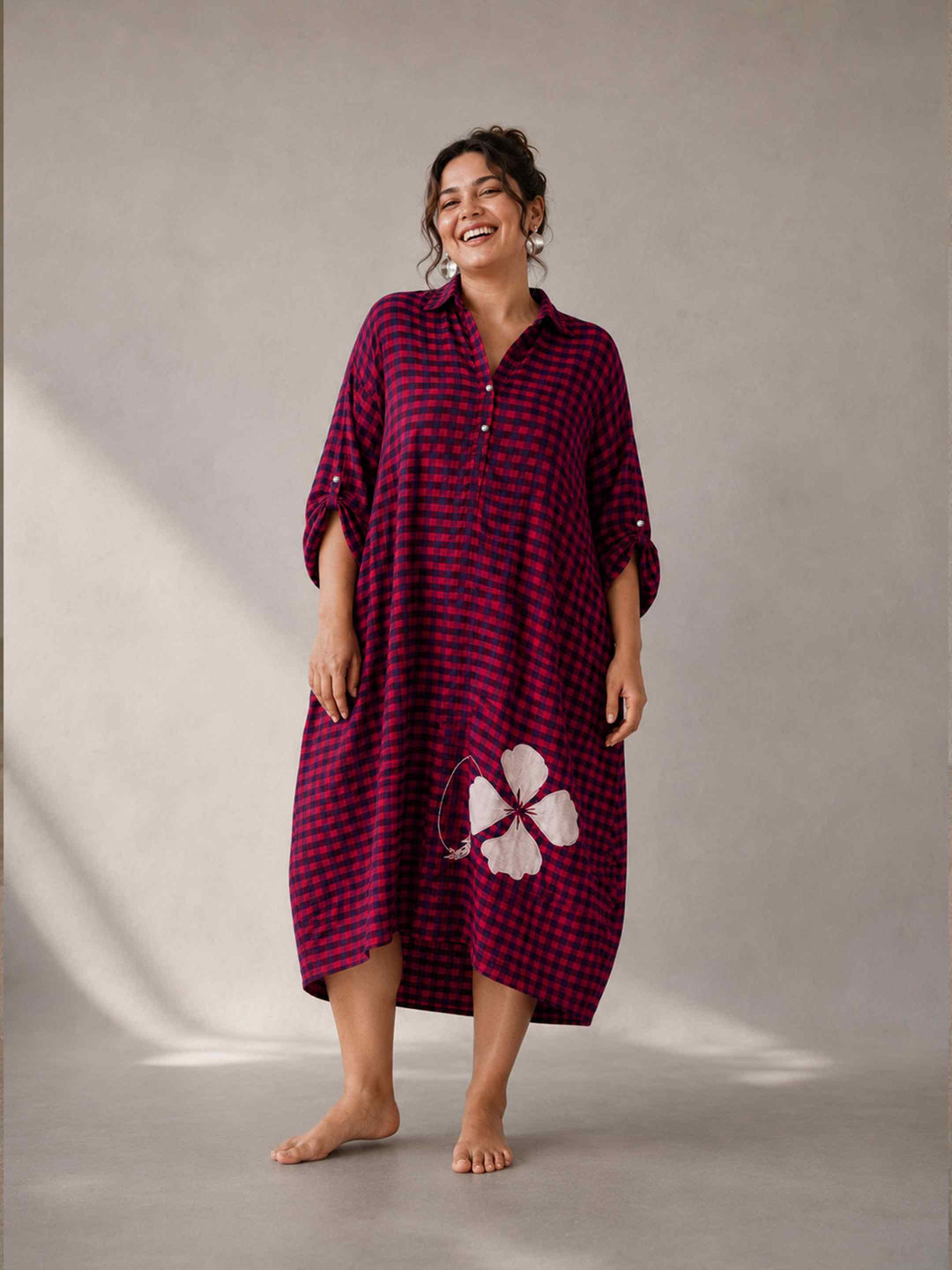 Blackberry Check Dress