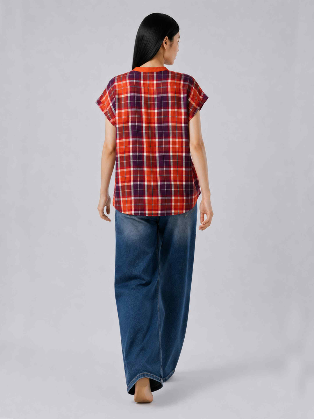 Mulberry Check Top