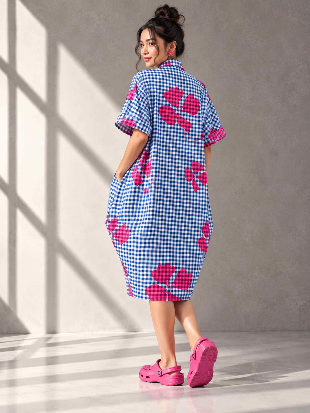 Cocoon Dress - Blueberry Crush