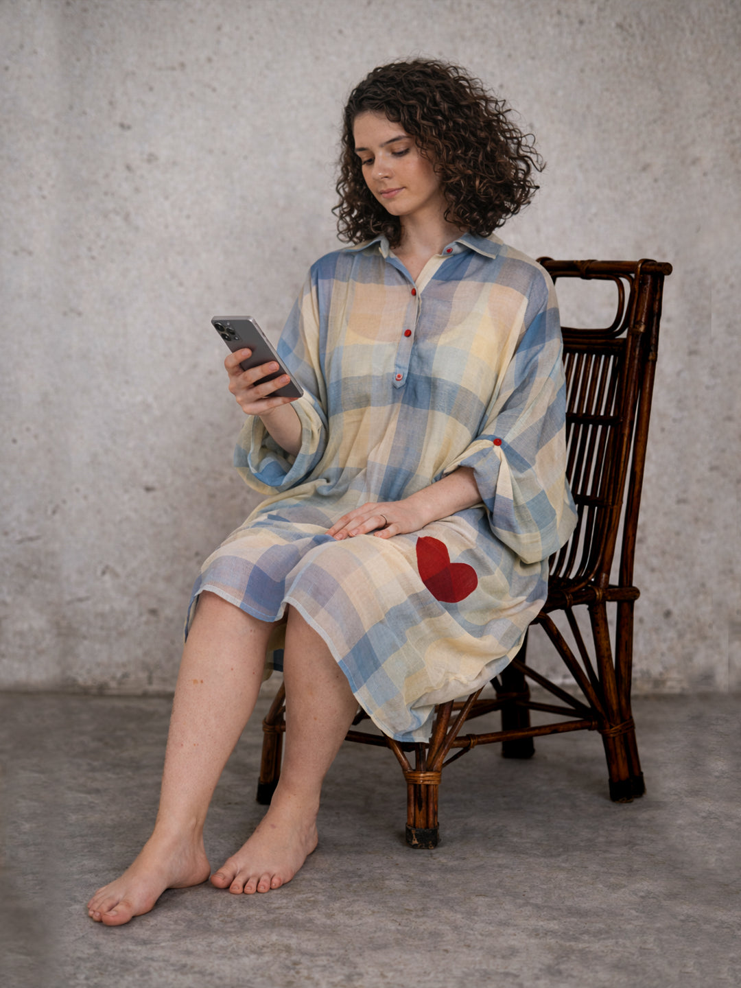 Meadow Check Dress