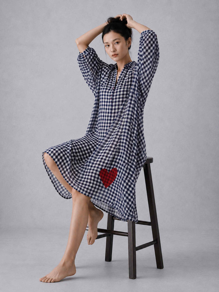 Hearts Check Dress