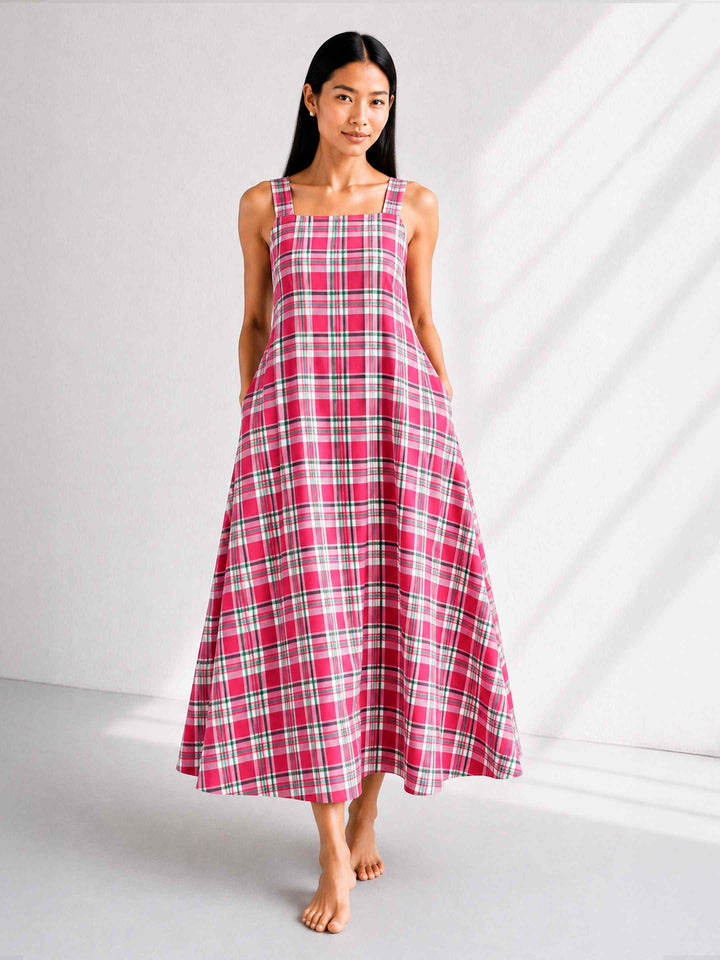 Pink Plaid Dress