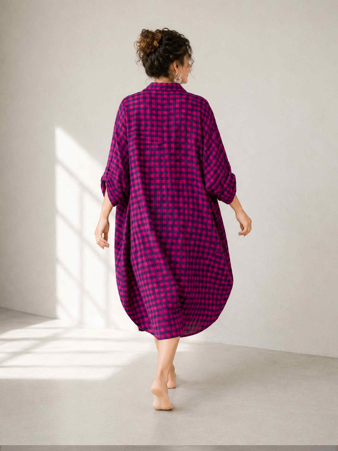 Blackberry Check Dress