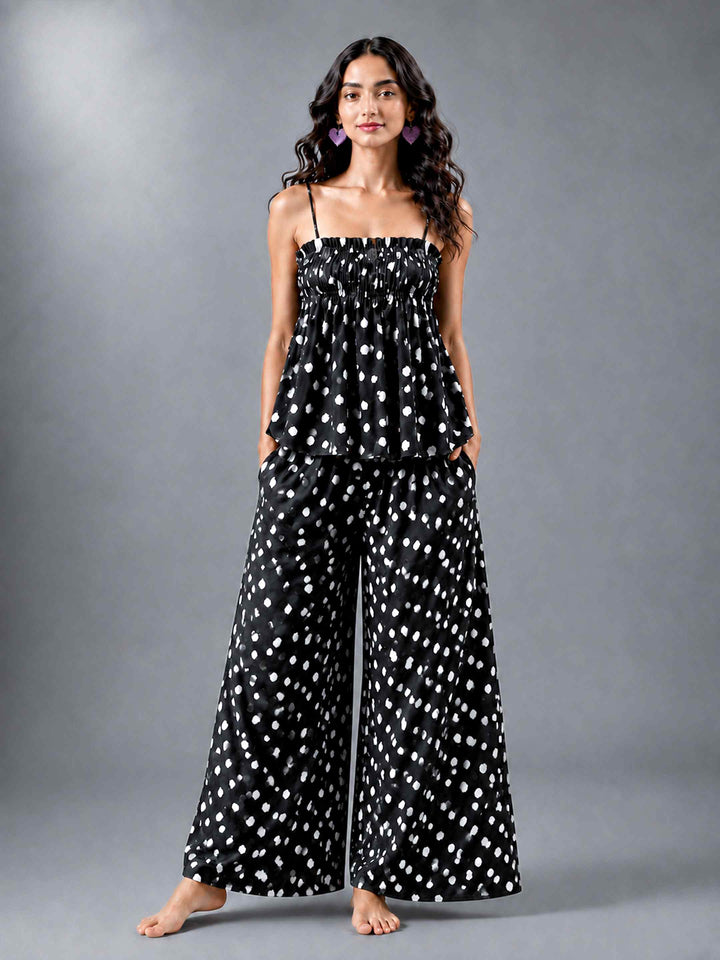 Brushed Polka Pants