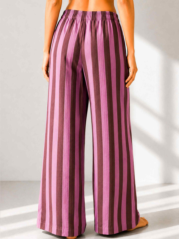 Aubergine Pink Stripe - Cr. ossback Co-ord Set