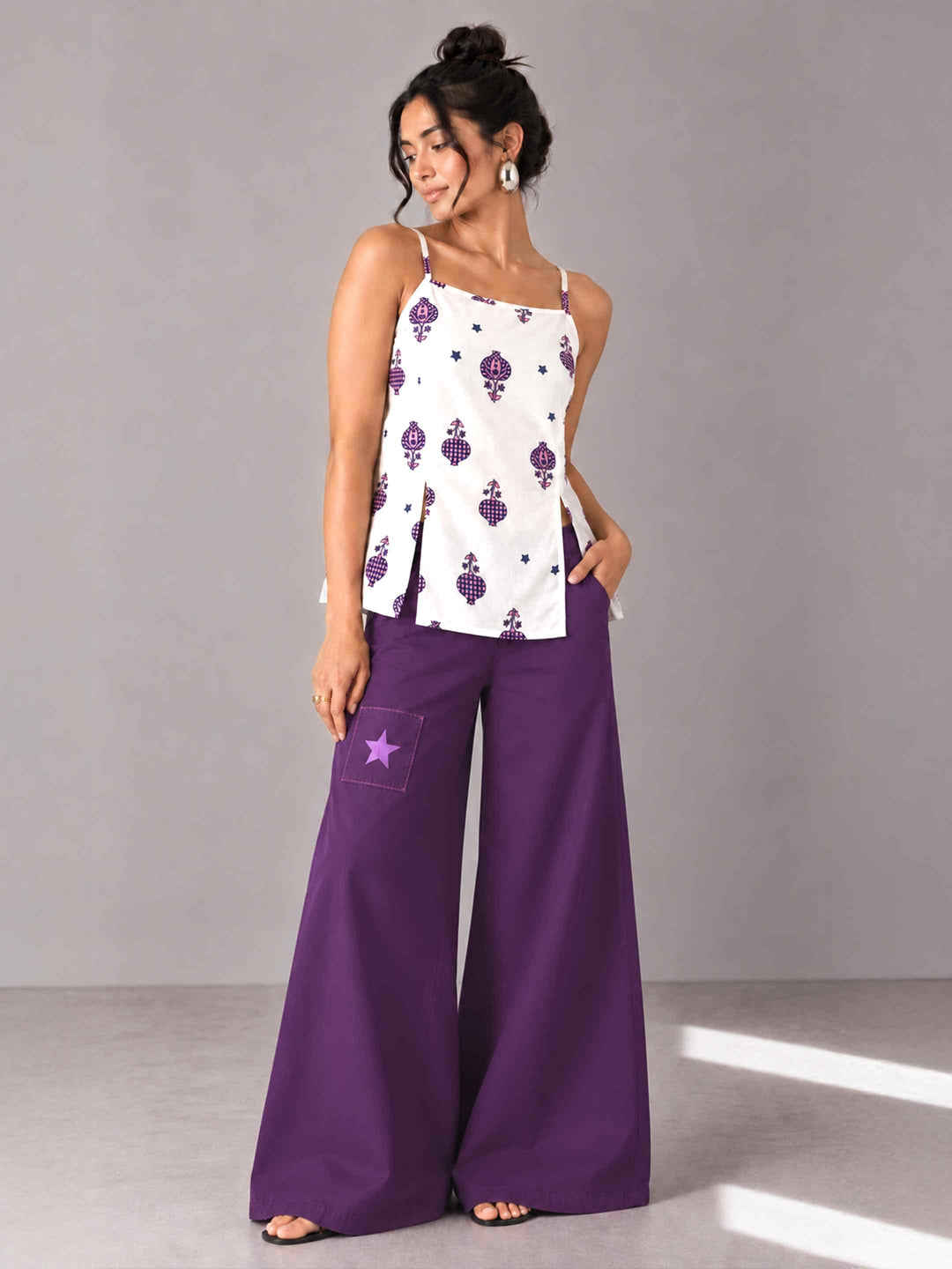 Strap Anaar Top - Indigo Pink