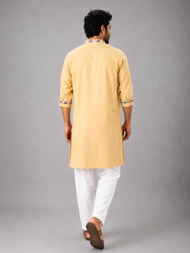Shivoham Cotton Kurta - Marigold