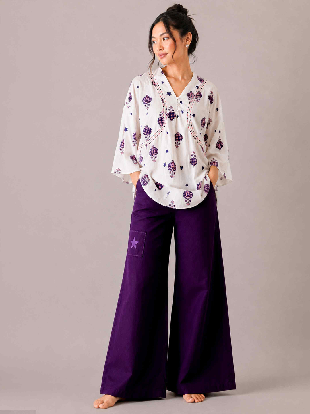 Anardaani Top - Indigo Pink