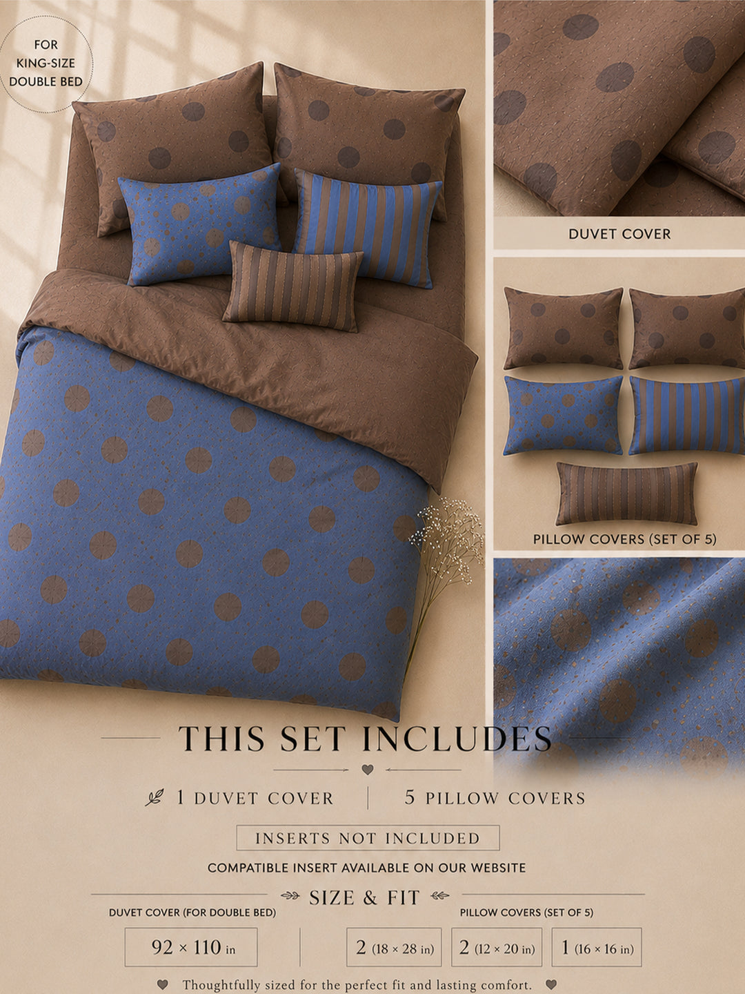 Blue Mocha Duvet Set