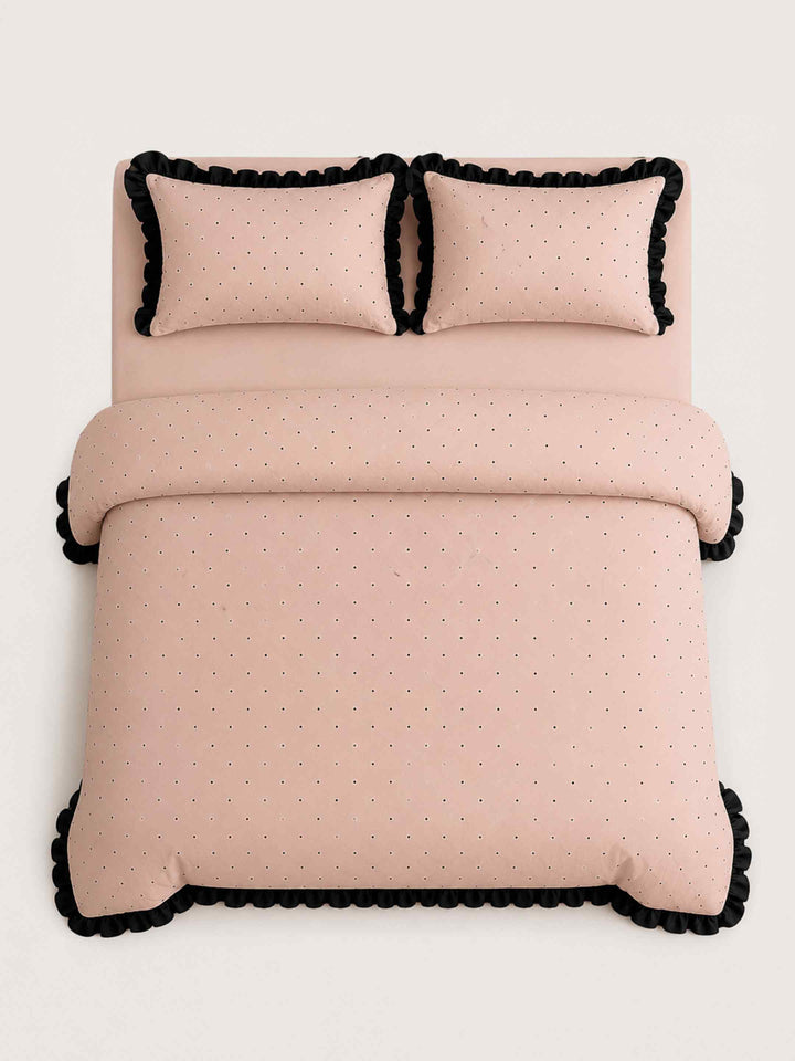 Blush Polka Duvet Set