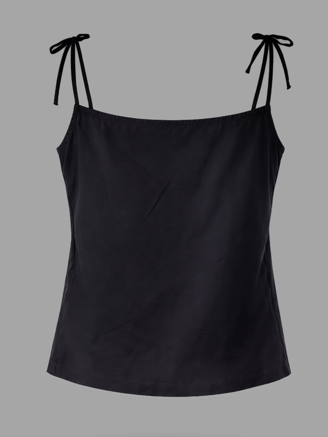 Tie-Up Spagheti Top - Black