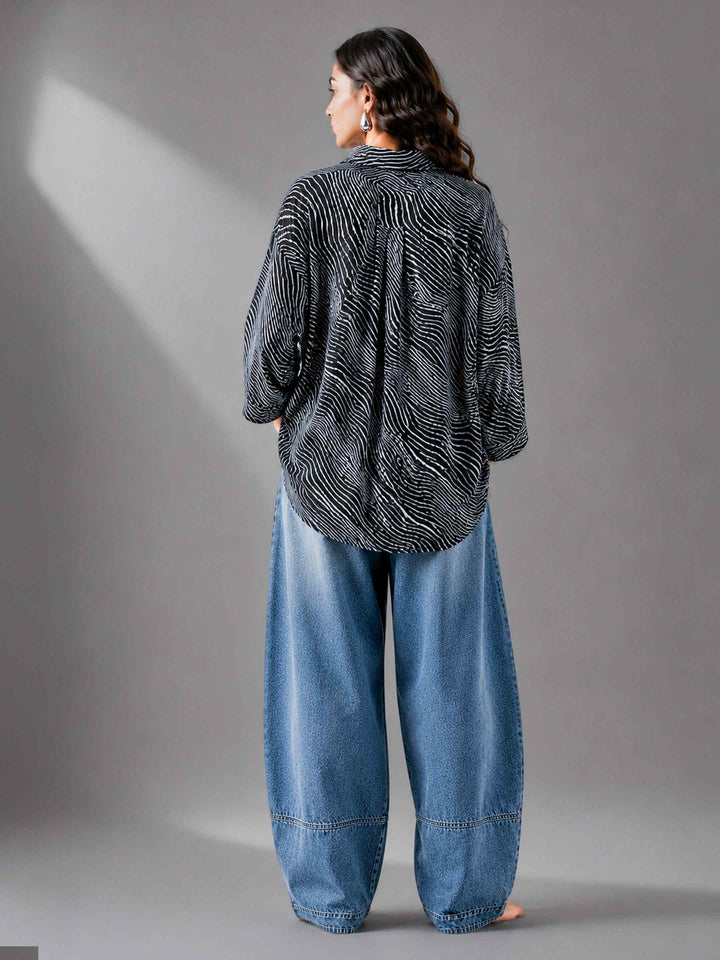 Zebra Ripples Top