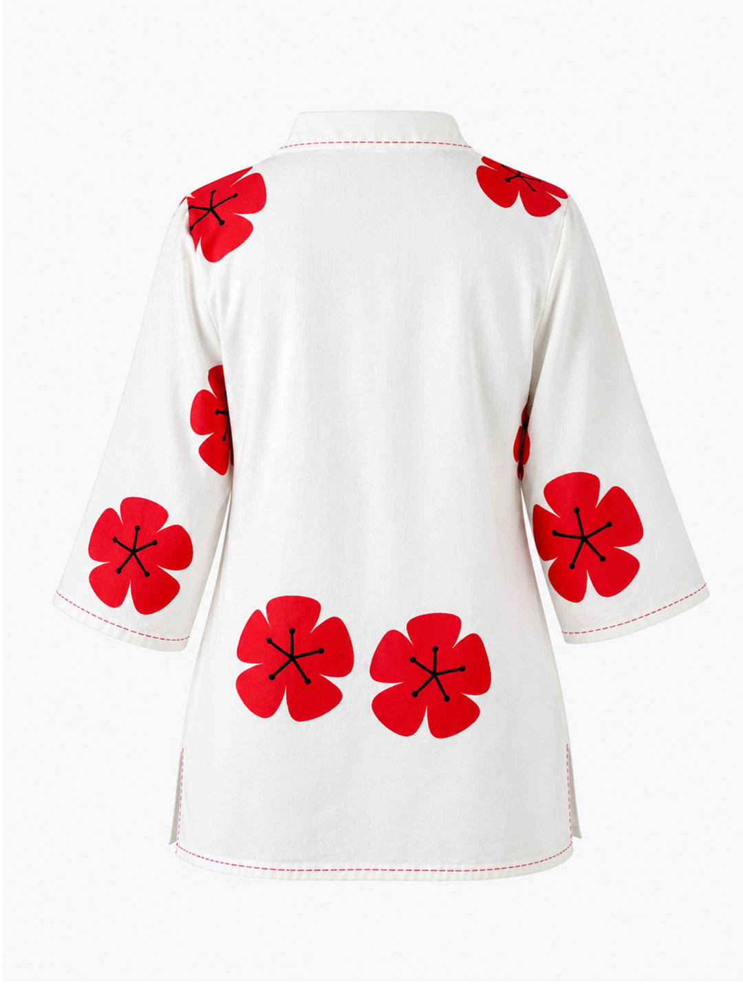 Blush Bloom Kurti - Berry Red
