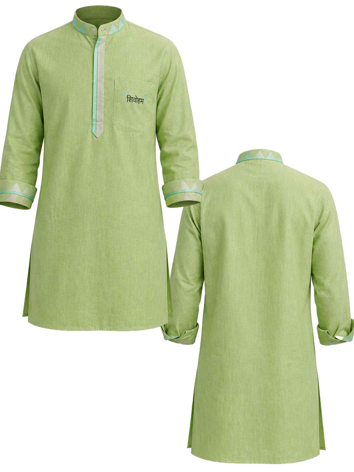 Shivoham Cotton Kurta - Lime