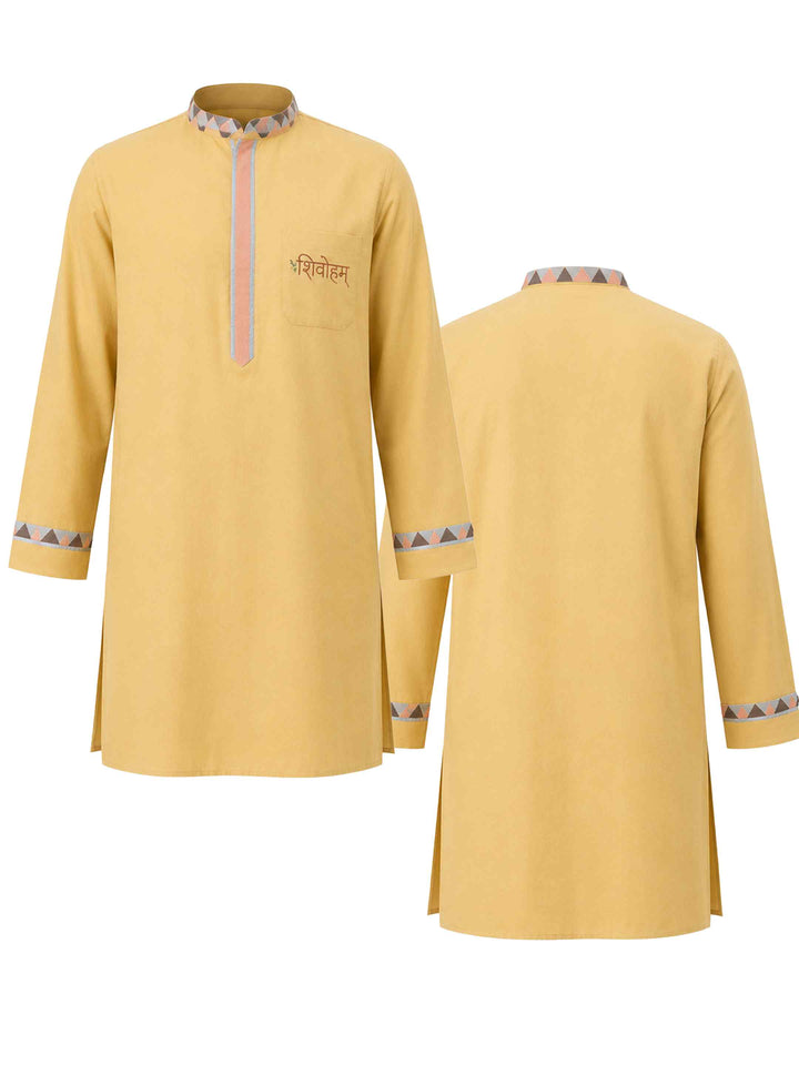 Shivoham Cotton Kurta - Marigold
