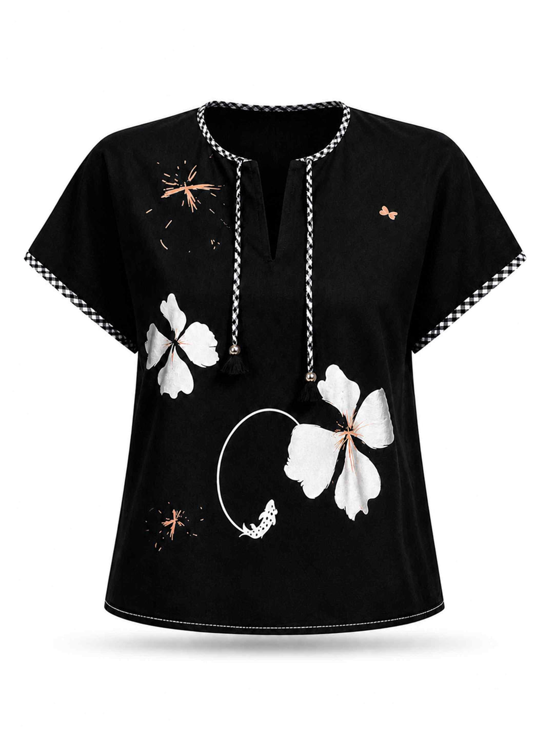 Black Petal Top