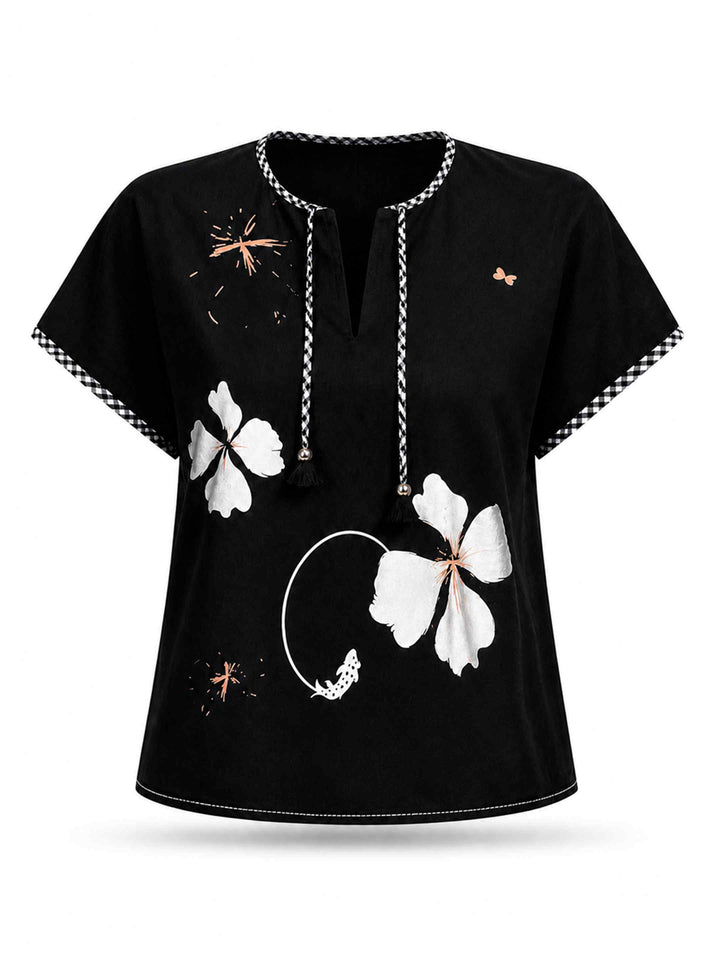 Black Petal Top