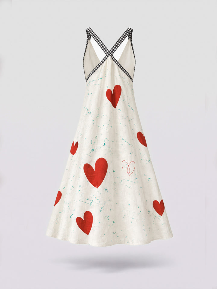 Sora Heart Dress - White.