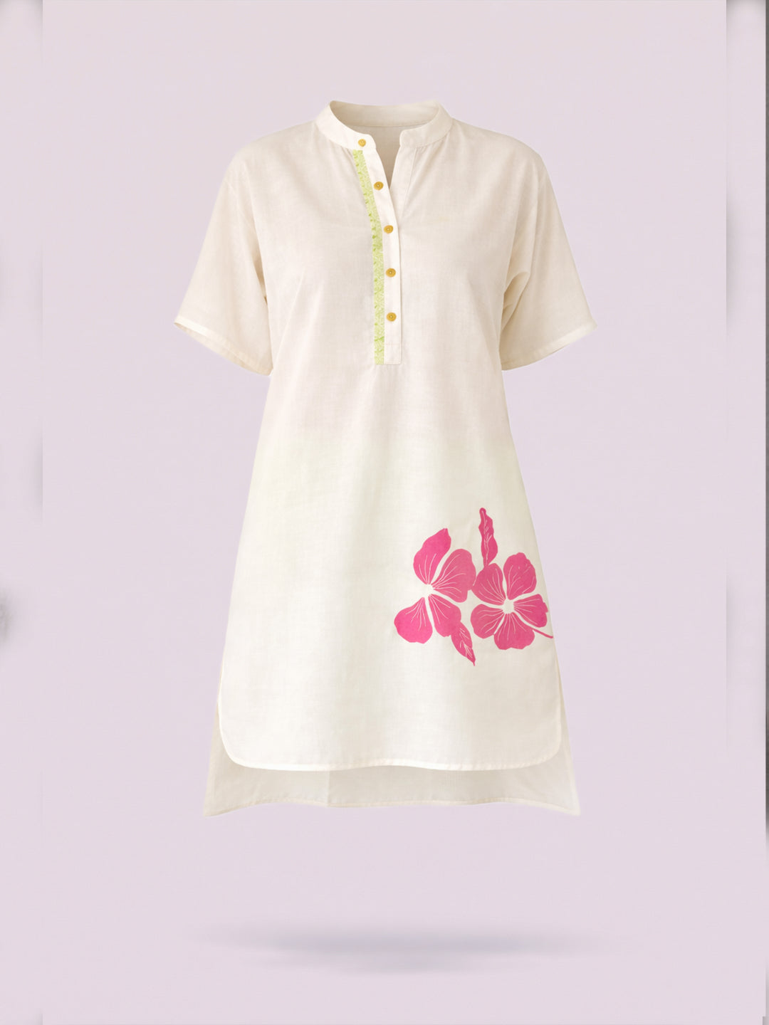Flora Kurta - White I